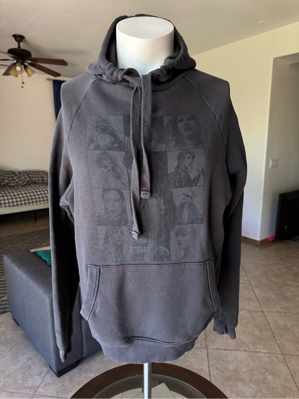 Taylor Swift Dark Gray Graphic Pullover Hoodie The Era’s Tour